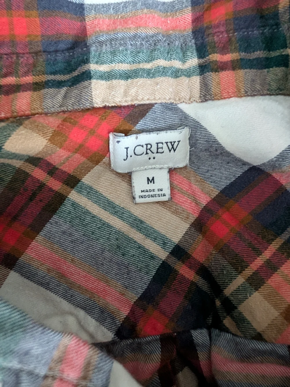 J. Crew lightweight plaid